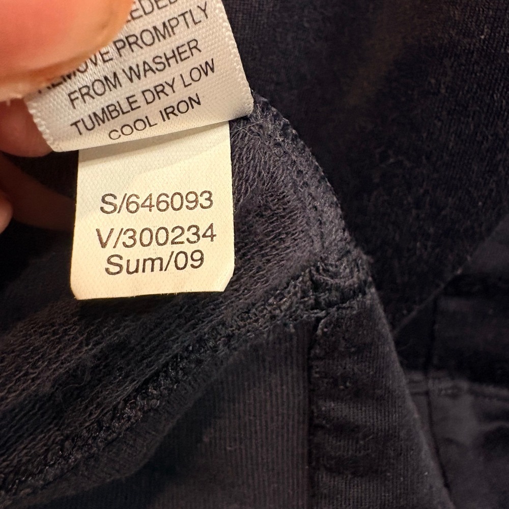Banana Republic Mens Vintage (09) Navy Blue Full Zip Track Jacket LG Striped Slv - Picture 10 of 10